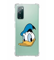 Samsung Galaxy S20 Fe  Köşe Korumalı Antişok Kapak Donald Duck Tasarımlı Şeffaf  Kılıf