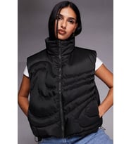 Nike Therma Fit Sportswear Swoosh Series Oversized Down West Oversize Kaz Tüyü Kadın Yelek Siyah