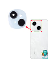 Tecno Spark Go 1 Arka Kamera Camı Lensi Çerçeveli Komple KL4 Uyumlu