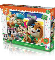 KS Games 100 Parça Puzzle 44 Cats Lisanslı Ürün