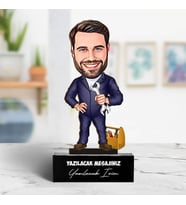 Kişiye Özel Tamirat Seven Erkek Karikatürlü Biblo