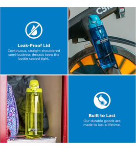 Nalgene Otf Sustain Içecek Şişesi, Şeffaf/Yeşil, 0,65 L
