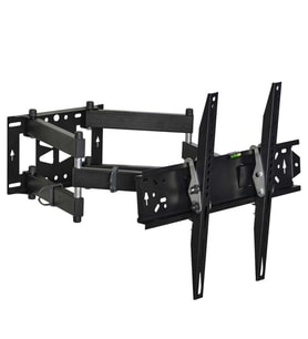 Vontech VT-952 HC Pro 55-98'' Çift Kollu Kilitli Hareketli Televizyon Duvar Askı Aparatı (Siyah)
