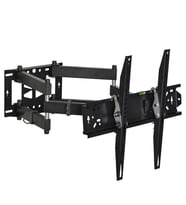 Vontech VT-952 HC Pro 55-98'' Çift Kollu Kilitli Hareketli Televizyon Duvar Askı Aparatı (Siyah)