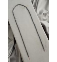 Hematit Doğal Taş Mat Gri Dikdörtgen Kesim 2x4mm Dizi [AA]