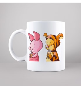 Winnie The Pooh Piglet & Tiger Tasarımlı Kupa