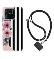 Xiaomi Redmi Note 7 8 9 Pro 10 2022 10 Pro 10S Kılıf Boyun Askılı Silikon Flowers 4 1390