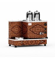 Anka Tüplü Bakır Turbo Smart Hibrit 2 Demlikli 20 Litre Çay Makinesi