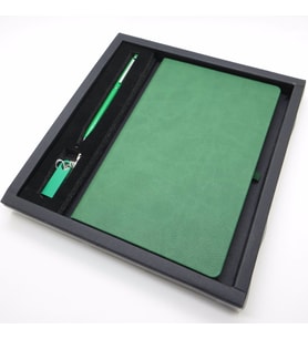 Wings SG172 Kutulu Yeşil İsme Özel Defter + 16GB Usb Bellek + Touch Kalem Set  Hepsi İsme Özel