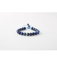 Lapis Lazuli 8mm Merdiven Kapama Doğal Taş Bileklik
