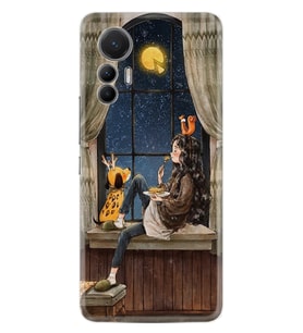 Xiaomi 12 Lite Kılıf Resimli Desenli Baskılı Silikon Dog And Girl 1358