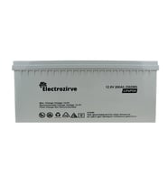 Electro Zirve 12.8V 200Ah Lityum Akü (LifePO4) (Beyaz)