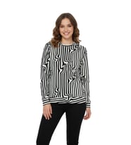Kadın Sıfıryaka Baskılı Bluz BGL-ST05110