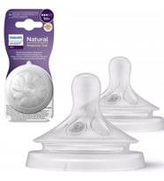 Philips Avent Natural Response 2'li Biberon Emziği, 3 Numara, 1 Ay+ (Çok Renkli)