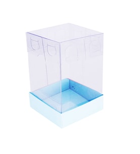 Asetat Kutu Altı Karton 5X5X8 CM (50 Adet)  Mavi