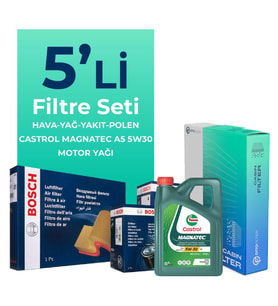 Bosch Hyundai ix35 2.0 Dizel Filtre Bakım Seti Castrol Motor Yağlı (2010-2015) 5 Li