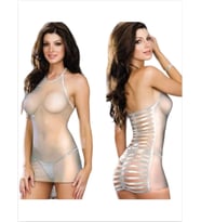 Mulvxbrf Brf02  Beyaz Tül Babydoll Gecelik (Mulvix)