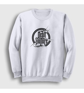 Presmono Unisex Beyaz Logo V2 Orbit Culture Sweatshirt 454468tt (Beyaz)
