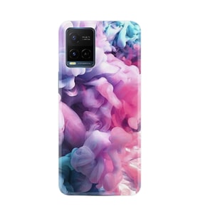 Vivo V21e Kılıf Resimli Desenli Baskılı Silikon Kılıf Pink Cloud 1305