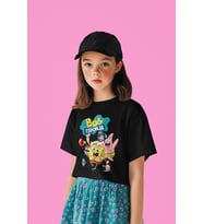 Süngerbob Karakterler Baskılı Unisex Çizgi Film Çocuk Tişört (1-12 Yaş)