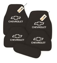 Chevrolet Logolu Araç Halı Paspas Takımı 5 Parça – Kaymaz Tabanlı, Kolay Temizlenir (Antrasit)
