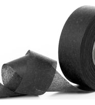 Jütburada Siyah Kurdale Şerit (Nonwoven Tela Kumaş 2.5 cm) 220 Metre