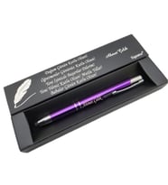 Signator® C441 Parlak Mor Krom Tükenmez Kalem  İsme Özel Kalem  Hediyelik Kalem (Karışık)