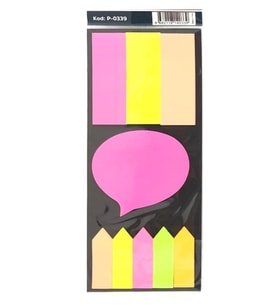 Fixpoint Şekilli Yapışkanlı Postit Seti - 2 adet
