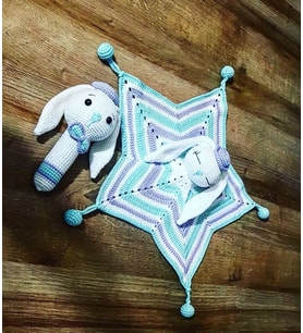 Uzun Kulak Tavşan Yenidoğan Seti Amigurumi Organik Oyuncak