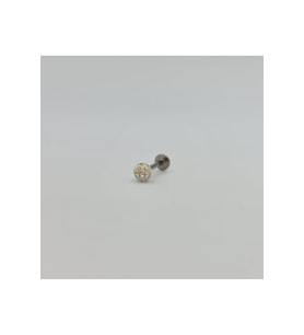 Cerrahi Çelik SiyahTop Küpe Tragus Helix Kıkırdak Piercing