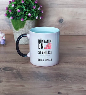Sevgiliye Hediye Kupa Bardak Sihirli Fotoğraflı Sevgililer Günü Hediyesi