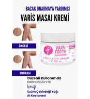 Var.is Bölgesi Için Bacak Onarmaya Yardımcı Ve Besleyici Varyforte Masaj Kremi 100 ml