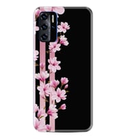 Reeder P13 Blue Max L 2021 Kılıf Resimli Desenli Baskılı Silikon Kılıf Pink Flowers 3 1393