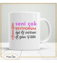 Kişiye özel Annelere Özel Hediye Çay Kahve Kupa Bardak-anne12