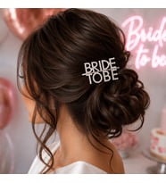 Bride To Be Yazılı Gümüş Taşlı Toka Bekarlığa Veda Gelin Partisi Saç Aksesuarı
