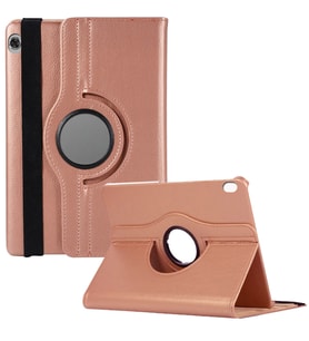 Lenovo Tab M10 TB X505F ve TB X605F Döner Standlı Tablet Kılıfı (Rose - Gold)