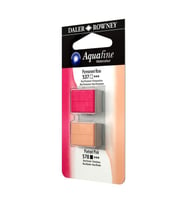 Daler Rowney Aquafine 1/2 Tablet Suluboya 2'li Set PERMANENT ROSE/PORTRAIT PINK 