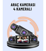 Northcity 170° Geniş Açı 4 Kameralı Araç Kamera Hareket Algılamalı ve 360° Tam Koruma