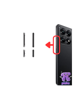 Xiaomi Mi 14T Pro Açma Kapama Ve Yan Ses Tuşu Plastik Düğme 2407FPN8EG Uyumlu