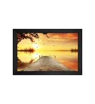 Manzara Temalı Kanvas Tablo 80 x 110 cm Siyah Çerçeve