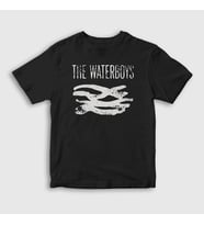 Presmono Unisex Çocuk Siyah Logo Rock The Waterboys T-Shirt 528439tt