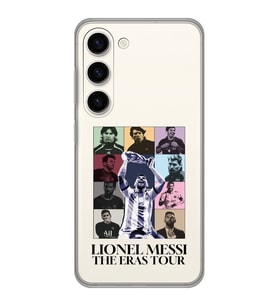 Samsung Galaxy S23 Uyumlu Lionel Messi Tasarımlı Şeffaf Telefon Kılıfı