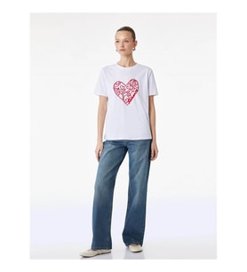 Koton Kalpli Beyaz Kadın T-Shirt 6SAK50093EK