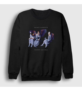 Presmono Unisex Siyah HH Black Sabbath Sweatshirt 17711tt