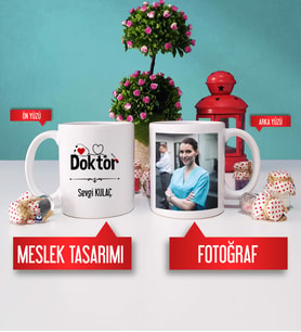 İsme Özel Doktora Hediye Doktor Kupa Bardak Fotoğraflı