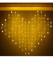 VIP YUKSEK KALİTE 16 DALLI GÜN IŞIĞI KALPLİ SALKIM LED IŞIK 2 METRE 30 CM MODLU EKLEMELİ 220 VOLT