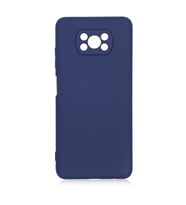 Xiaomi Poco X3 Kılıf Orj Lansman Serisi Pürüzsüz Esnek Kadife İç Kısım (Lacivert)