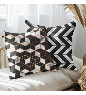 eJOYA Modern Tasarımlı 2'li Yastık İçi Ve Kırlent Kılıfı 45cm 113416