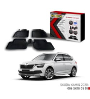 Skoda Kamiq Havuzlu 3D Paspas Niken Siyah 2020+ sonrası uyumlu