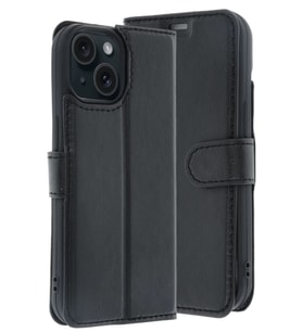 iPhone 15 Trend S Plus Kapaklı Kılıf - Siyah